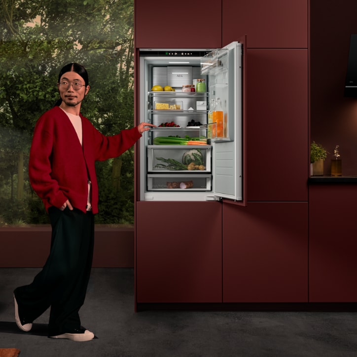 Open fridge