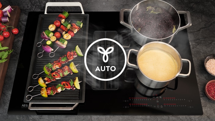 Fonction hob2hood comboflex AEG