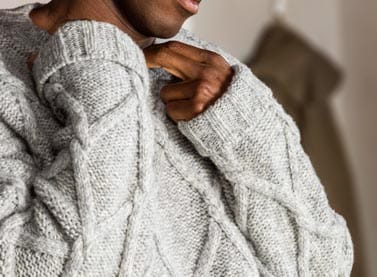 homme pull blanc