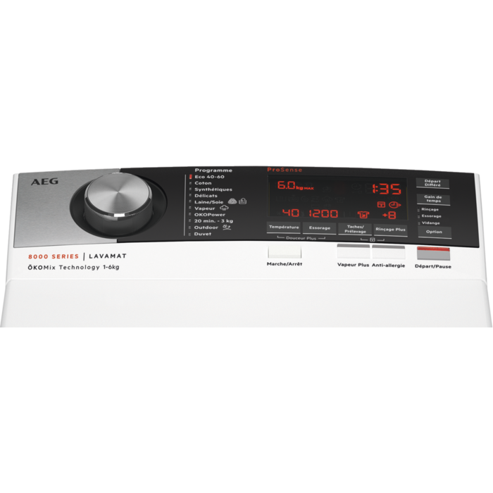 AEG - Lave-linge chargement par le dessus - L8TER653C
