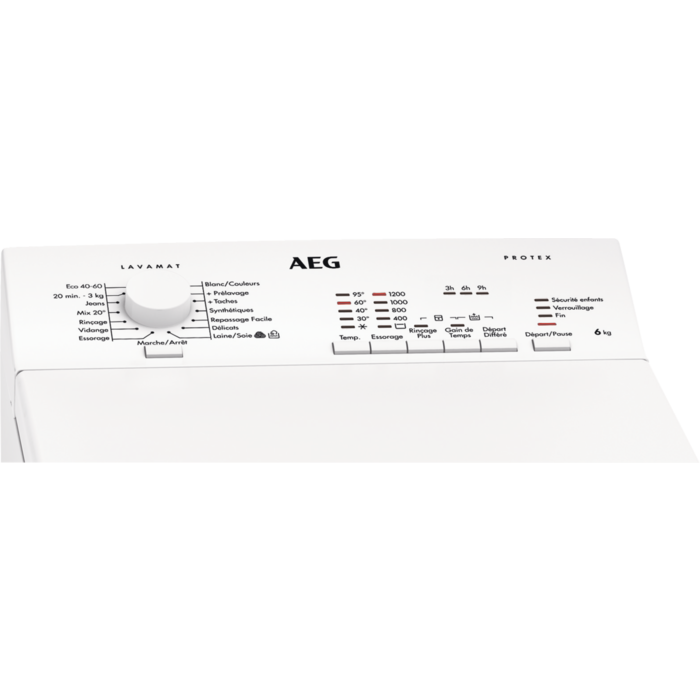 AEG - Lave-linge chargement par le dessus - L53260DG