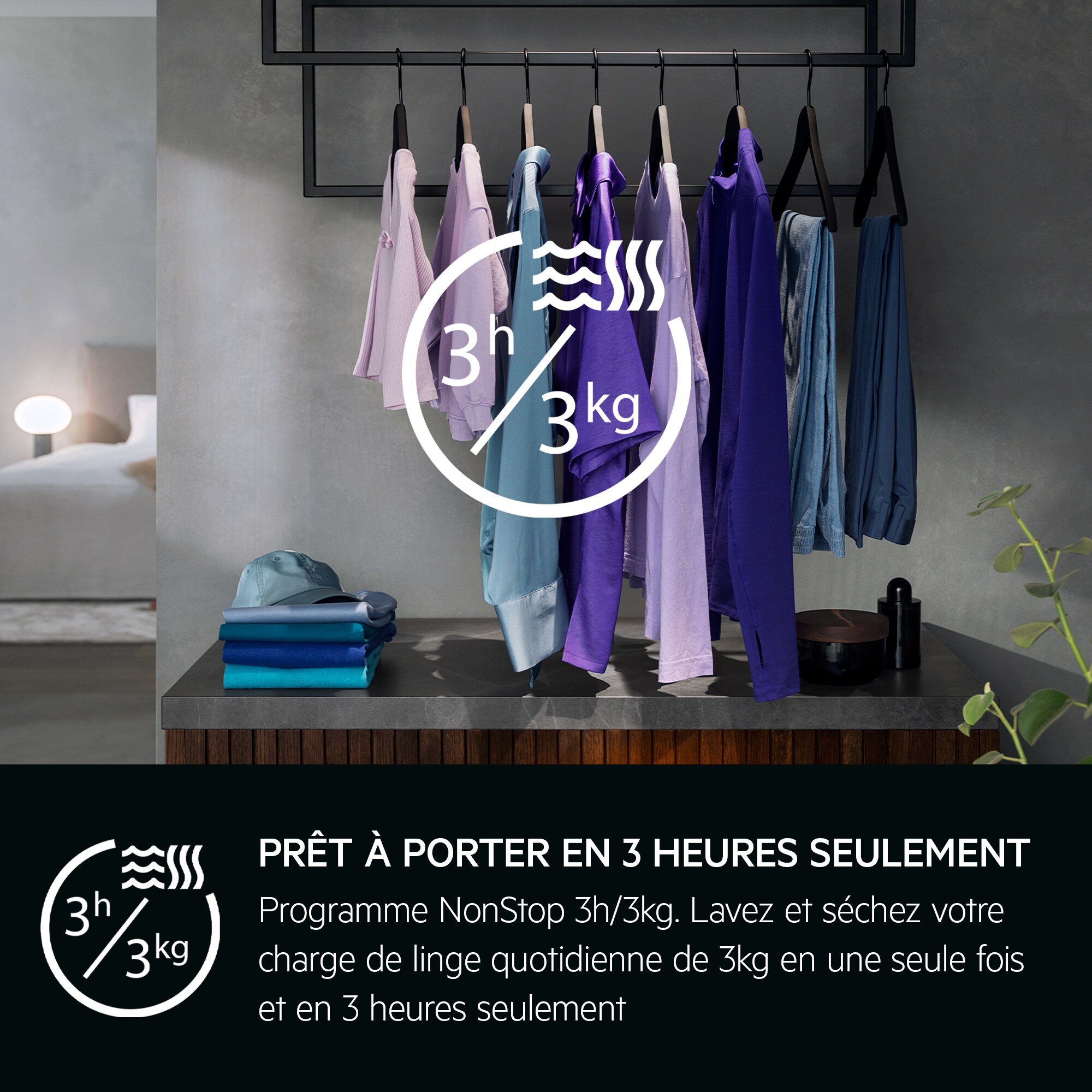 AEG - Lavante-Séchante pose libre - LWR98B166X