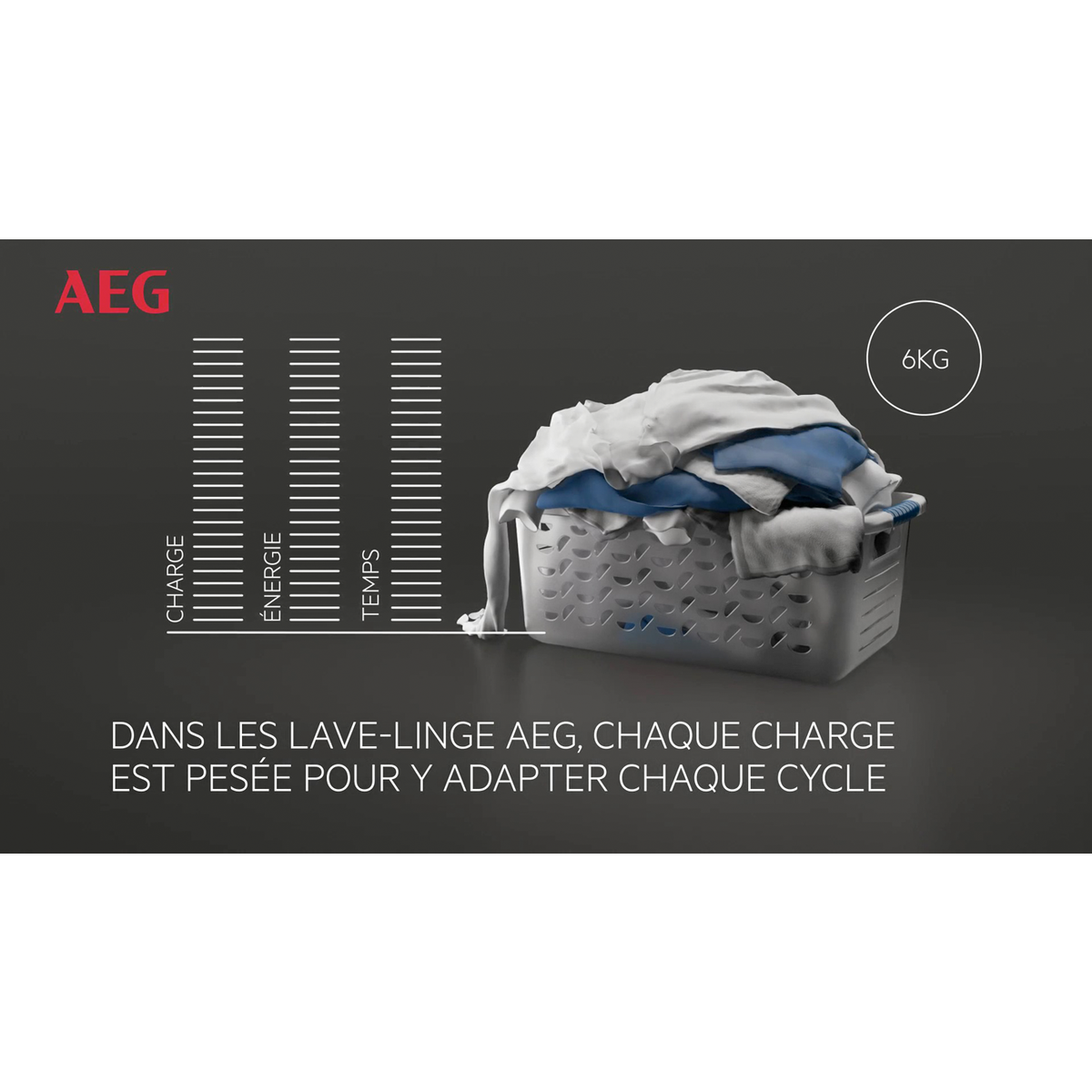 AEG - 8 kg washing machine - LFX7E8432BI