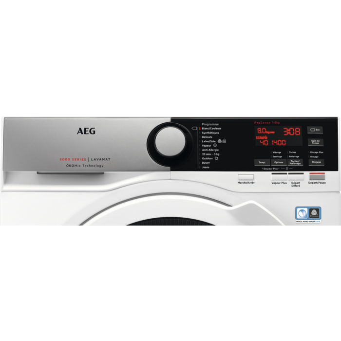 AEG - Lave-linge chargement frontal - L8FER842E