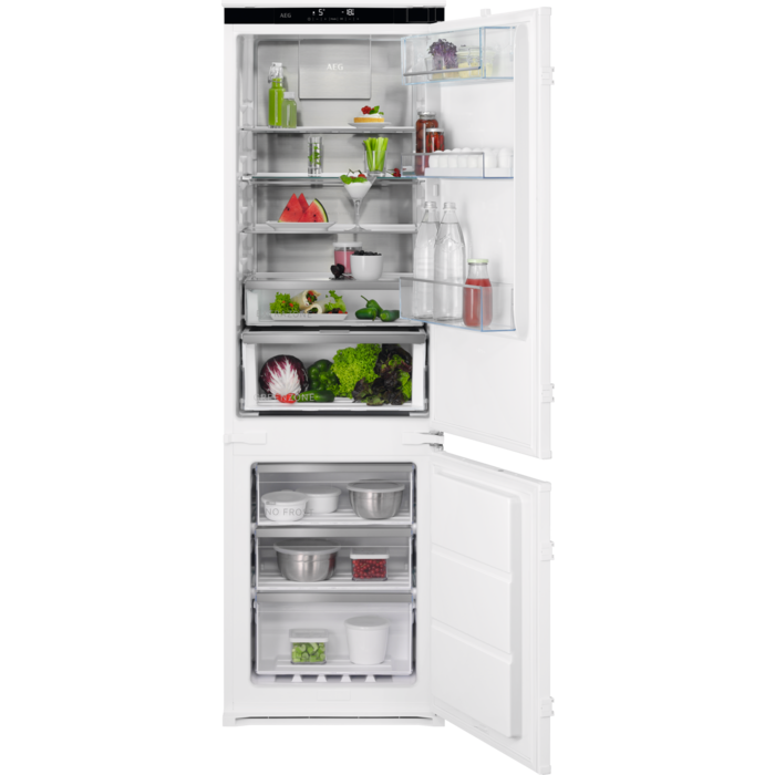 AEG - Réfrigérateur-congélateur encastrable - SCE818E8MS