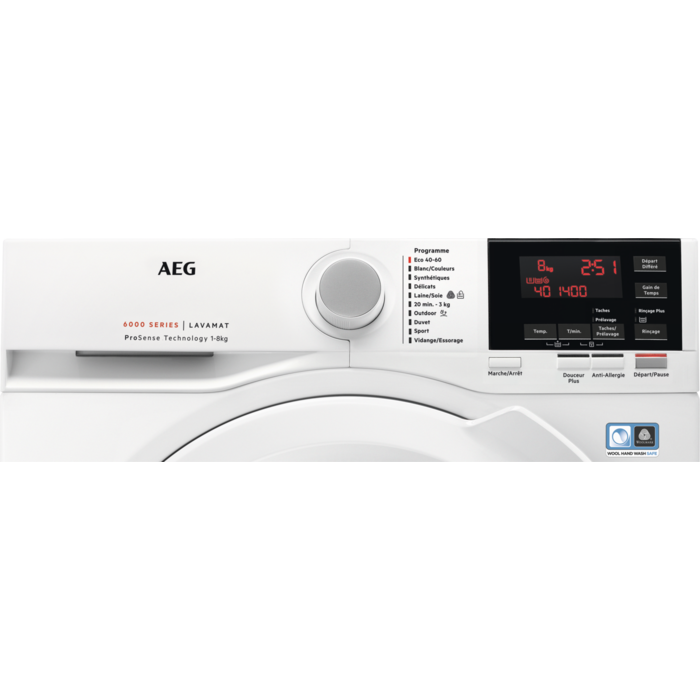 AEG - Lave-linge chargement frontal - L6FBR842G