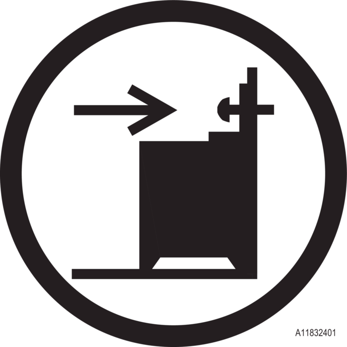 Fixez l’appareil au mur : risque d’oscillation