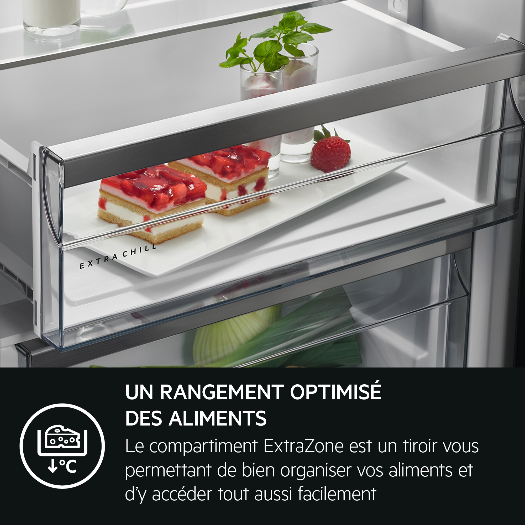 AEG - Réfrigérateur-congélateur encastrable - TSC8M181DS