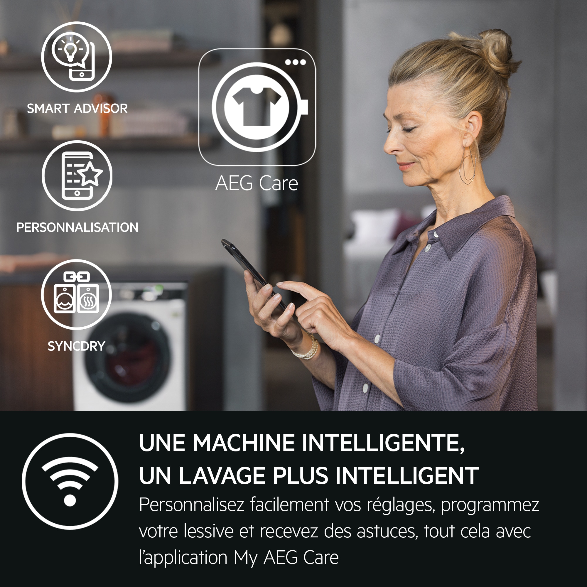 AEG - Sèche-linge pompe à chaleur - TR95A3B6BWE