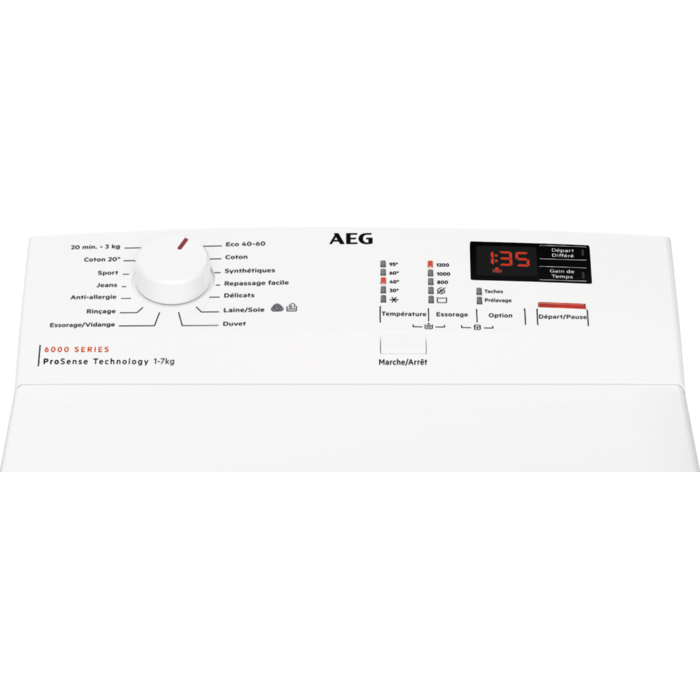 AEG - Lave-linge chargement par le dessus - LTA6K7230B