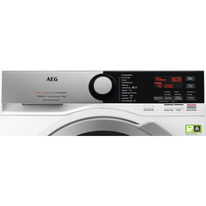 AEG - Lave-linge chargement frontal - L8FER942X
