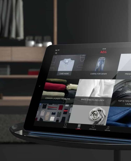 AEG application soin du linge
